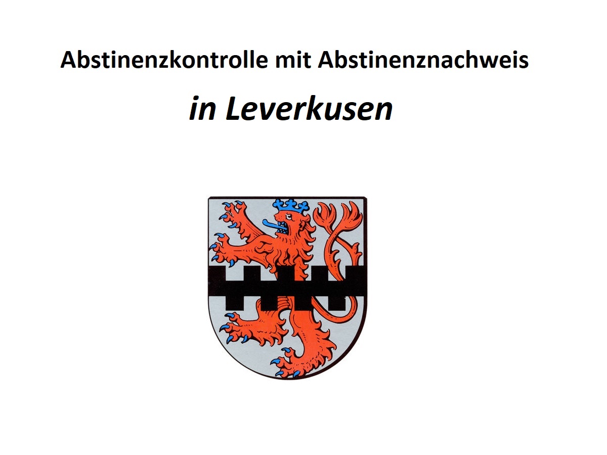 Standort Leverkusen Schlebusch für Abstinenznachweis durch Abstinenzkontrolle