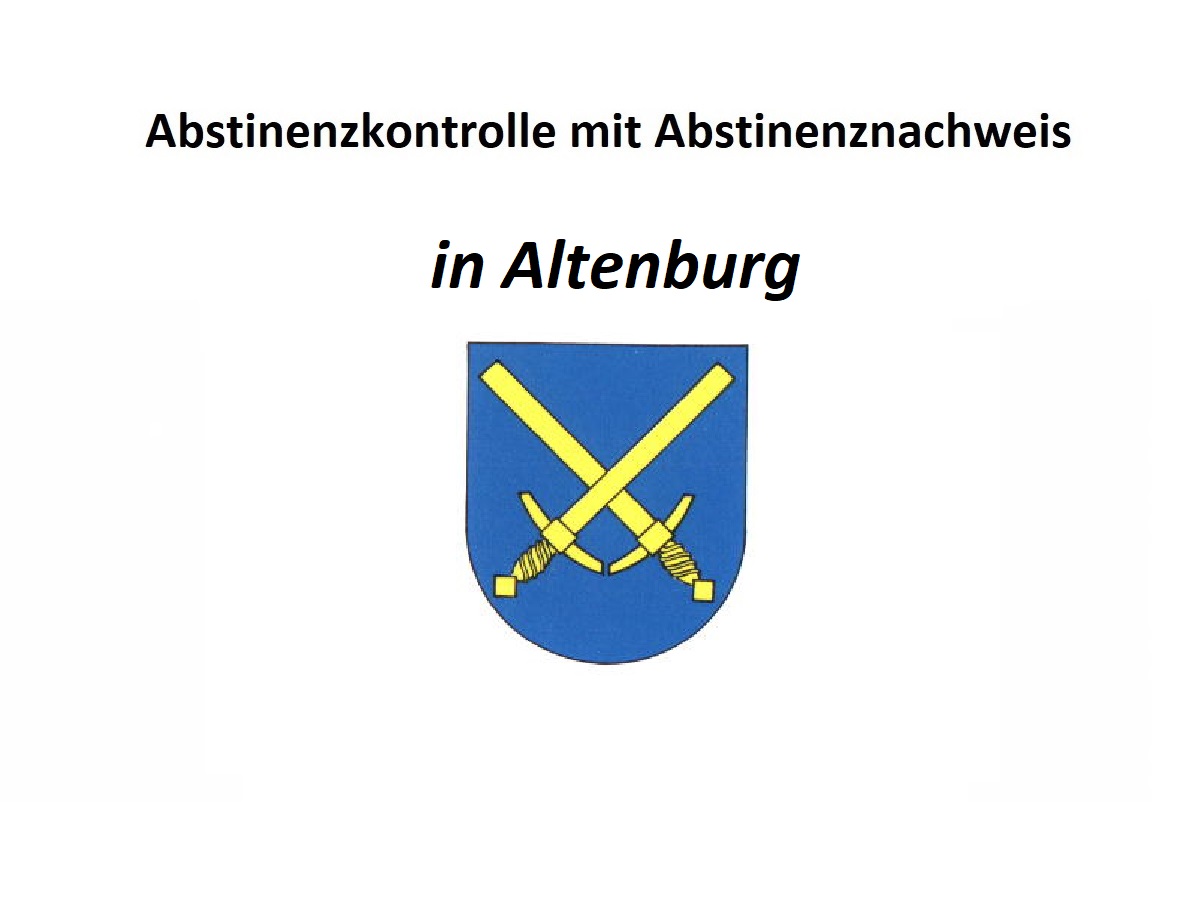 Standort Altenburg für Abstinenznachweis durch Abstinenzkontrolle