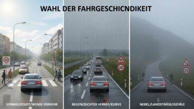 Was muessen Sie bei der Wahl Ihrer Geschwindigkeit beruecksichtigen