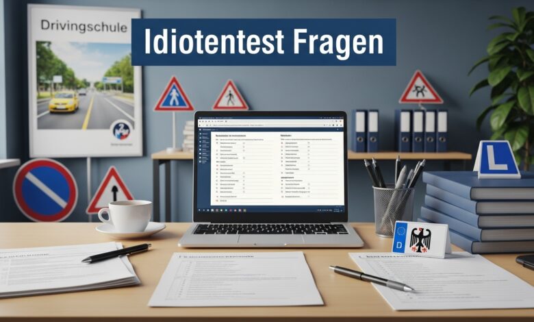Idiotentest Fragen [Bildinhalt mit KI erstellt]