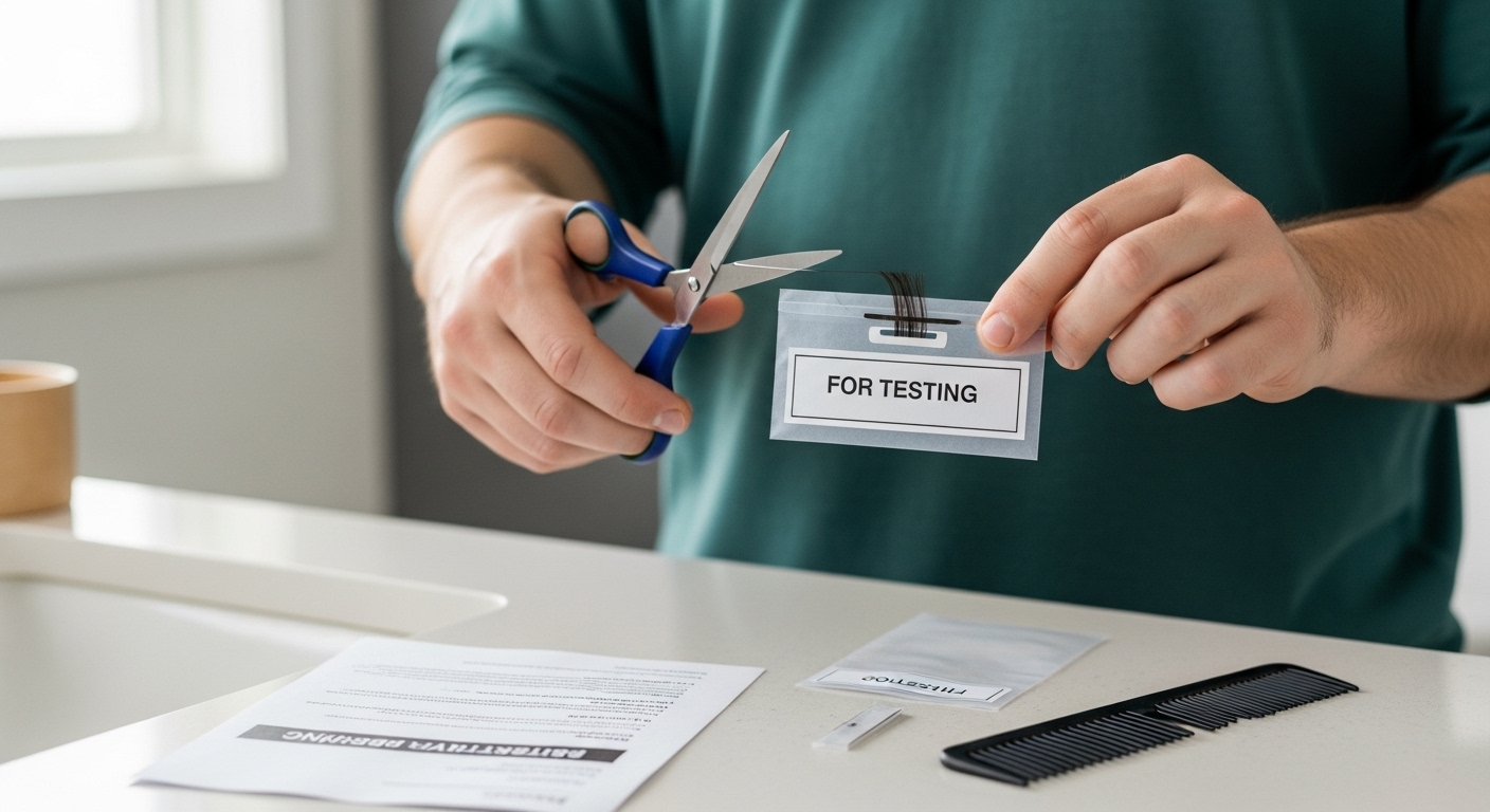 Wie Haartest für Abstinenznachweis selber machen?