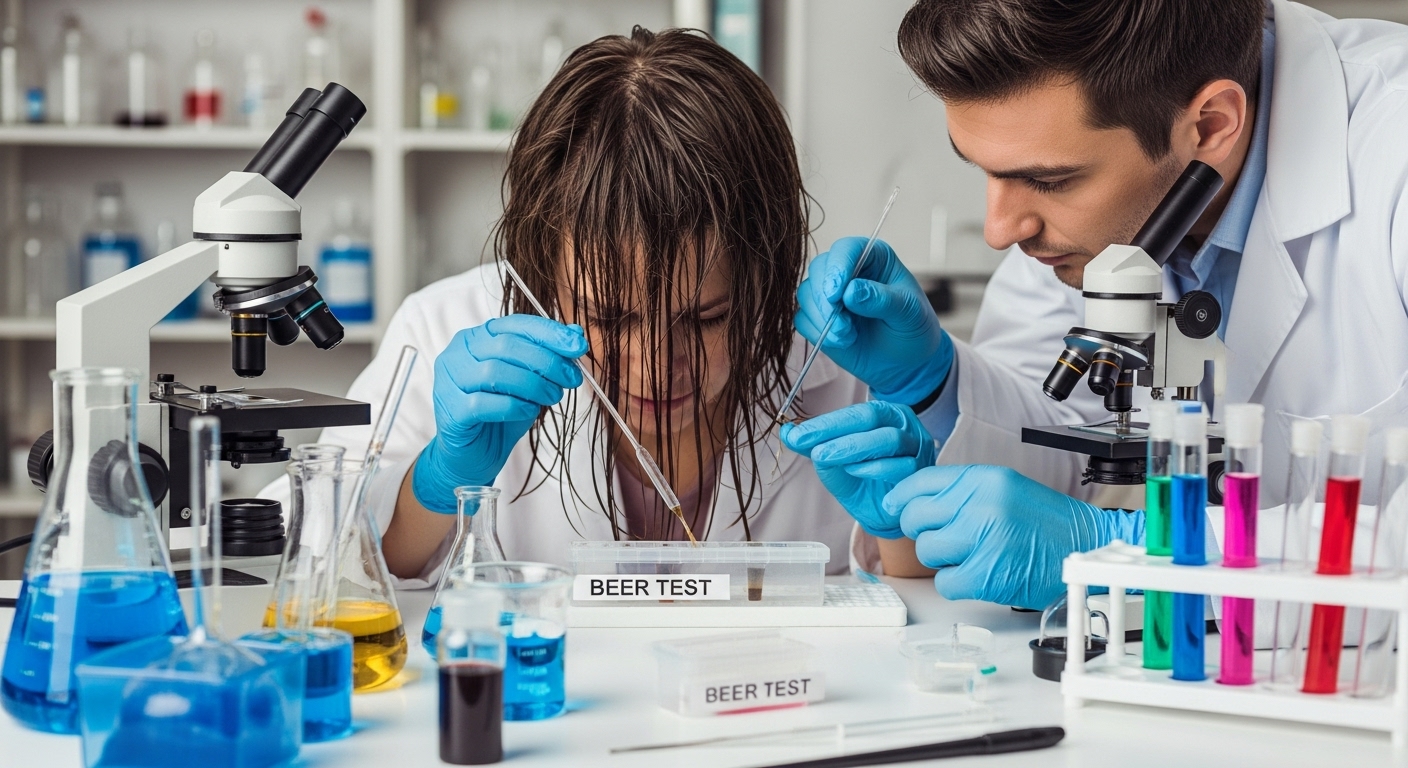 Kann man ein Bier in den Haaren nachweisen?