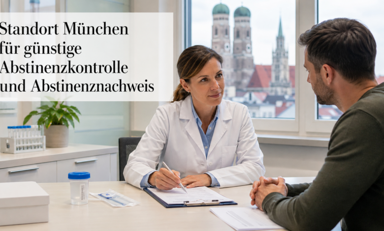 Standort Muenchen fuer guenstige Abstinenzkontrolle und Abstinenznachweis [Bildinhalt mit KI erstellt]
