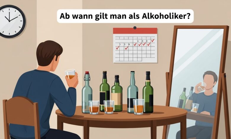 Ab wann gilt man als Alkoholiker [Bildinhalt mit KI erstellt]
