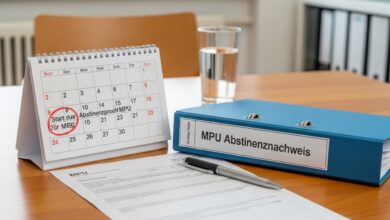 Abstinenznachweis wann beginnen?