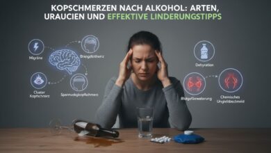 Kopfschmerzen nach Alkohol