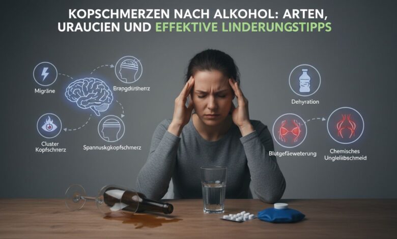 Kopfschmerzen nach Alkohol
