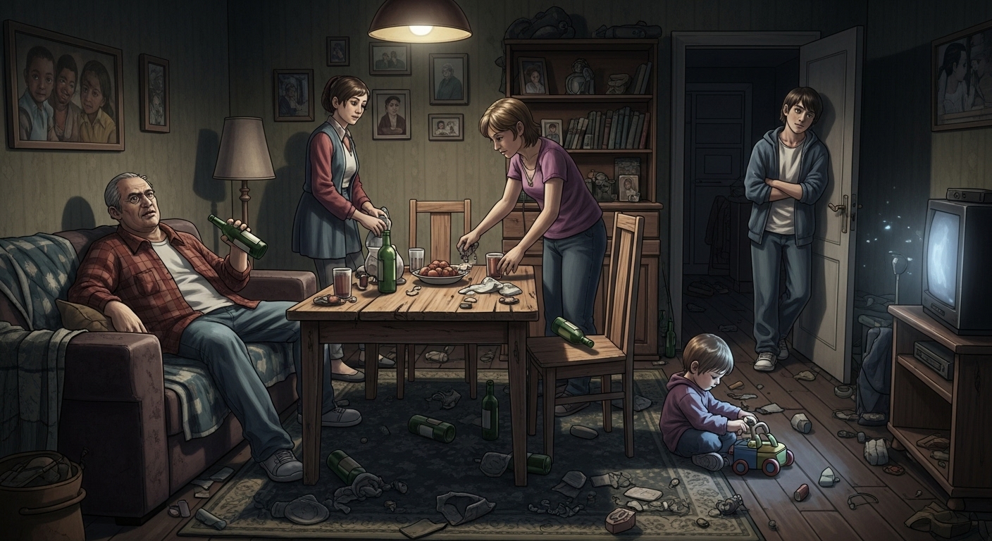 Alkoholiker in der Familie: Einflüsse und Co-Abhängigkeiten