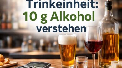 Berechnung von Trinkeinheiten beim kontrollierten Trinken