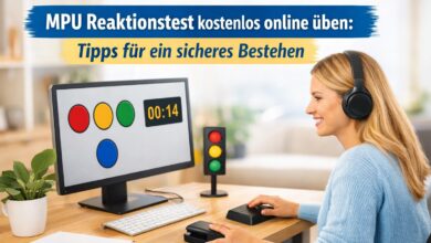 MPU Reaktionstest kostenlos online ueben