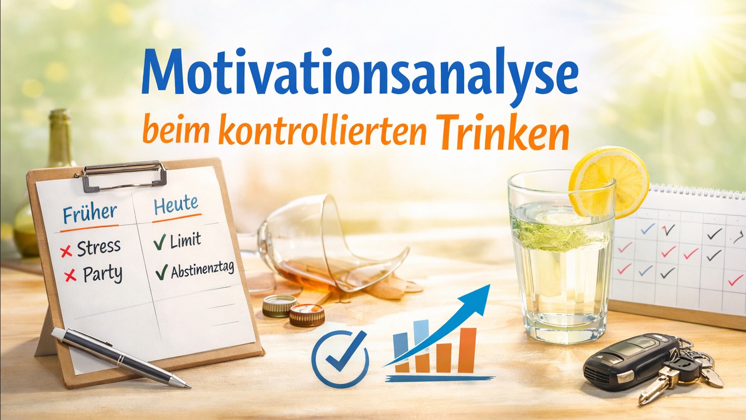 Motivationsanalyse beim kontrollierten Trinken: Warum trinke ich heute kontrolliert und früher unkontrolliert?