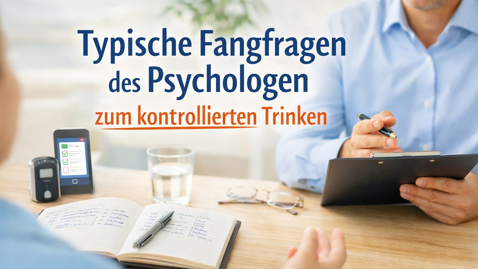 Typische Fangfragen des Psychologen zum kontrollierten Trinken: Wie man ehrlich und konsistent antwortet
