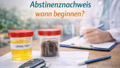Abstinenznachweis wann beginnen