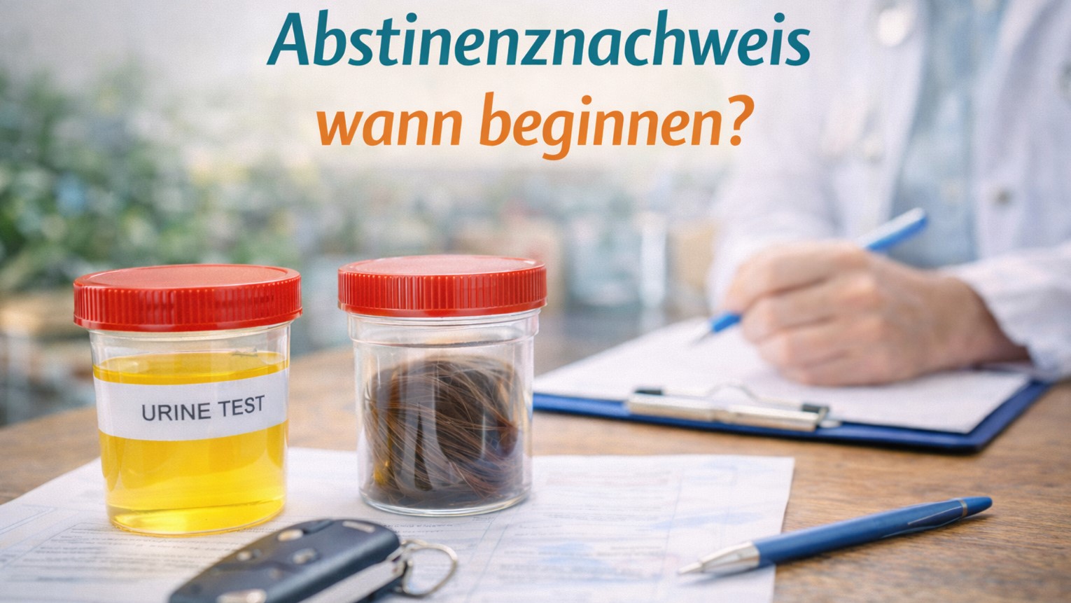 Abstinenznachweis wann beginnen?