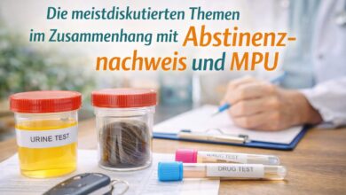Die meistdiskutierten Themen im Zusammenhang mit Abstinenznachweis und MPU