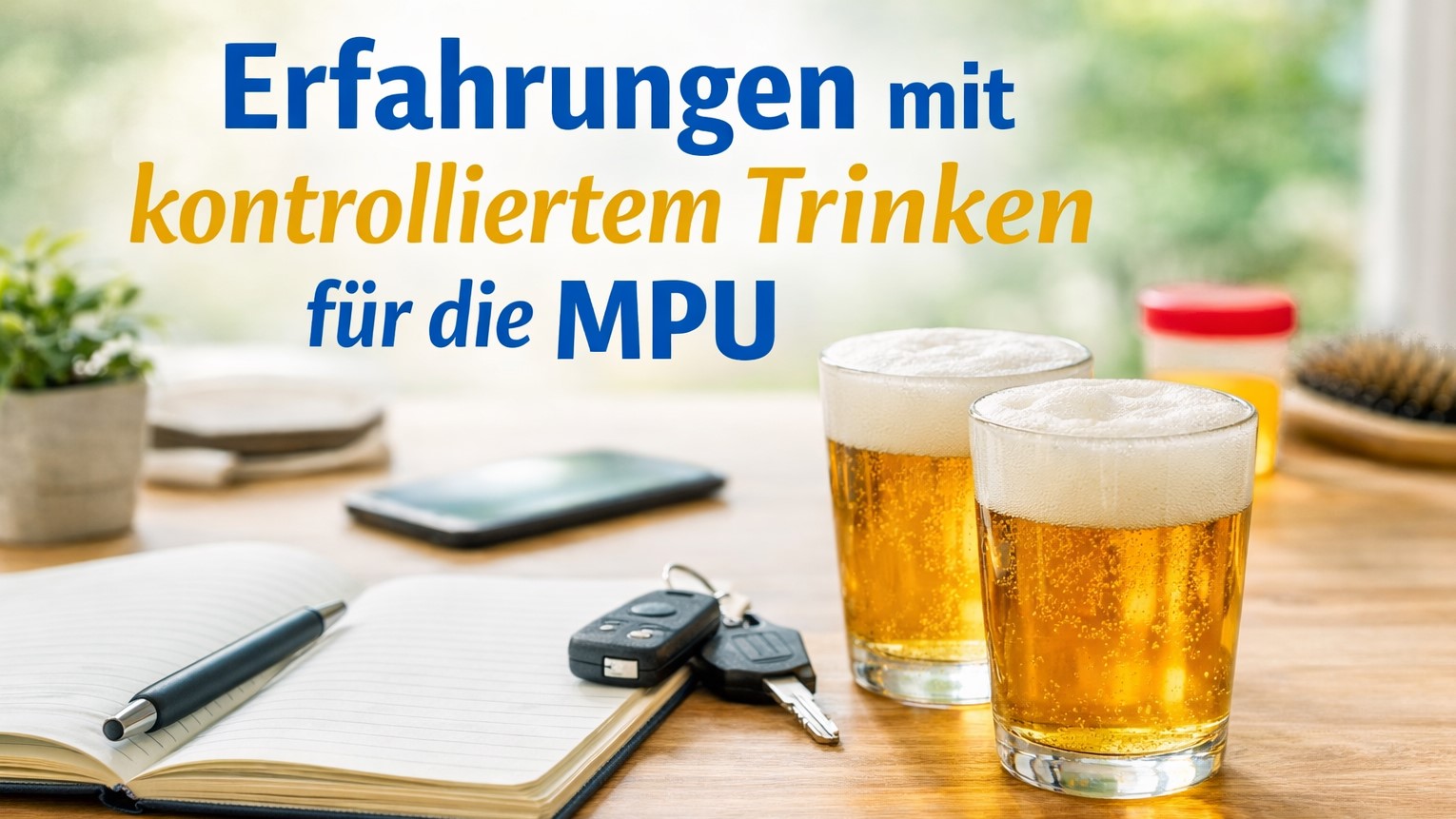 Erfahrungen mit kontrolliertem Trinken für die MPU