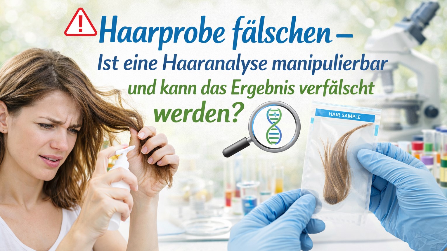 Haarprobe fälschen – Ist eine Haaranalyse manipulierbar und kann das Ergebnis verfälscht werden?