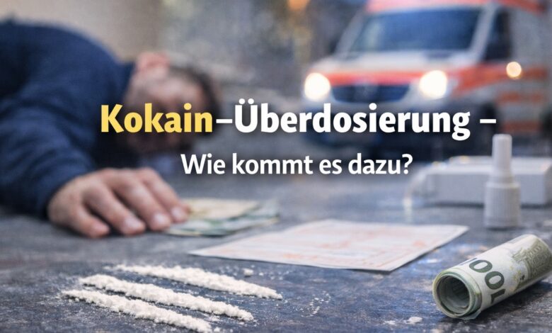 Kokain Ueberdosierung [Bildinhalt mit KI erstellt]