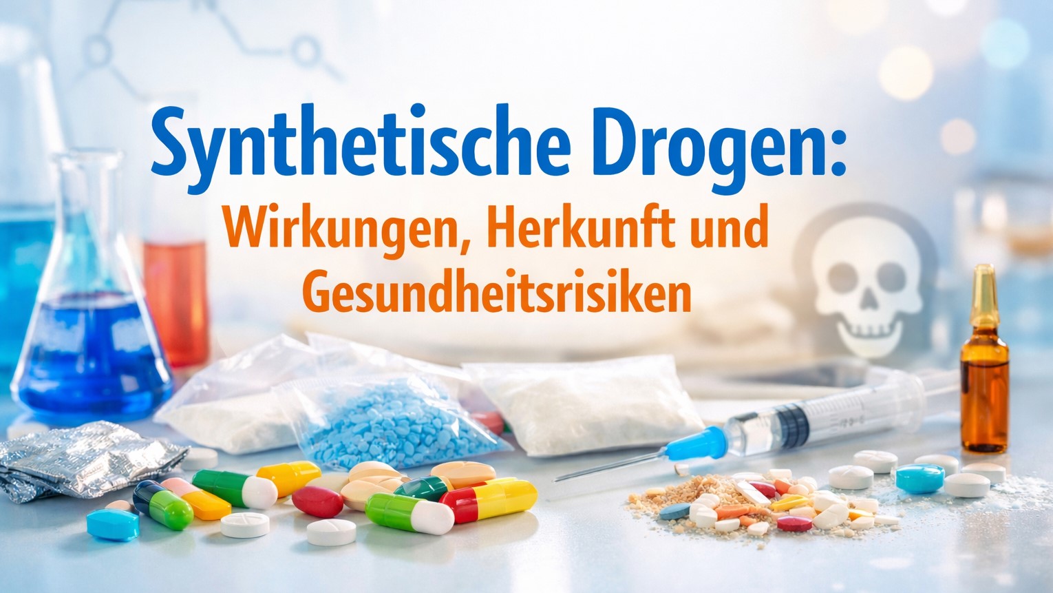 Synthetische Drogen: Wirkungen, Herkunft und Gesundheitsrisiken