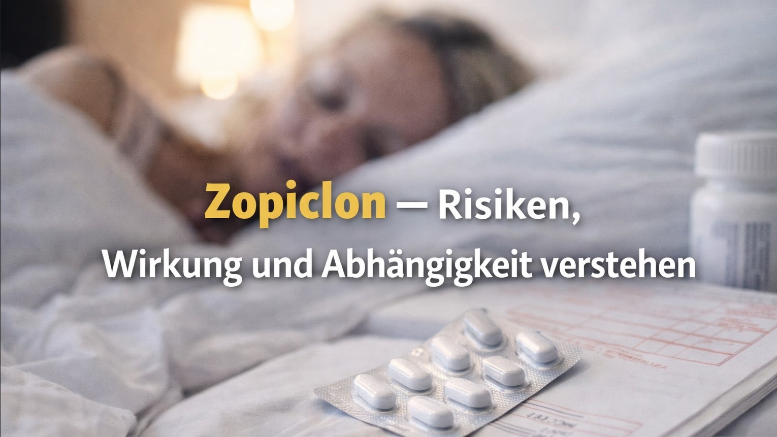 Zopiclon – Risiken, Wirkung und Abhängigkeit verstehen