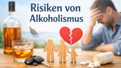 Risiken von Alkoholismus