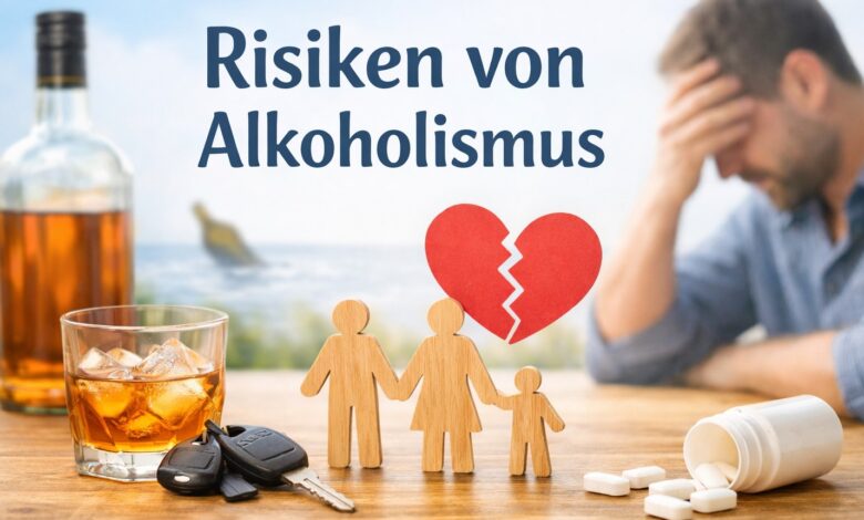 Risiken von Alkoholismus